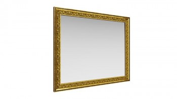 Зеркало навесное "Айрум"/(дуб кальяри / профиль: золото с орнаментом) в Козульке - kozulka.mebel54.com | фото